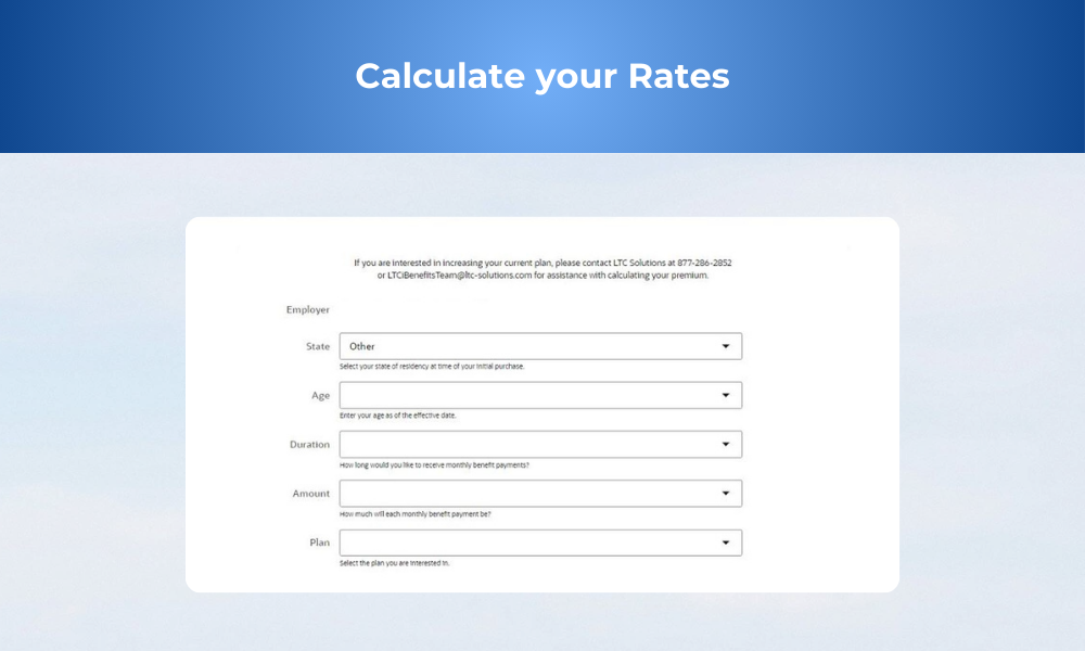 Rate Calculator_Unum LTC Version